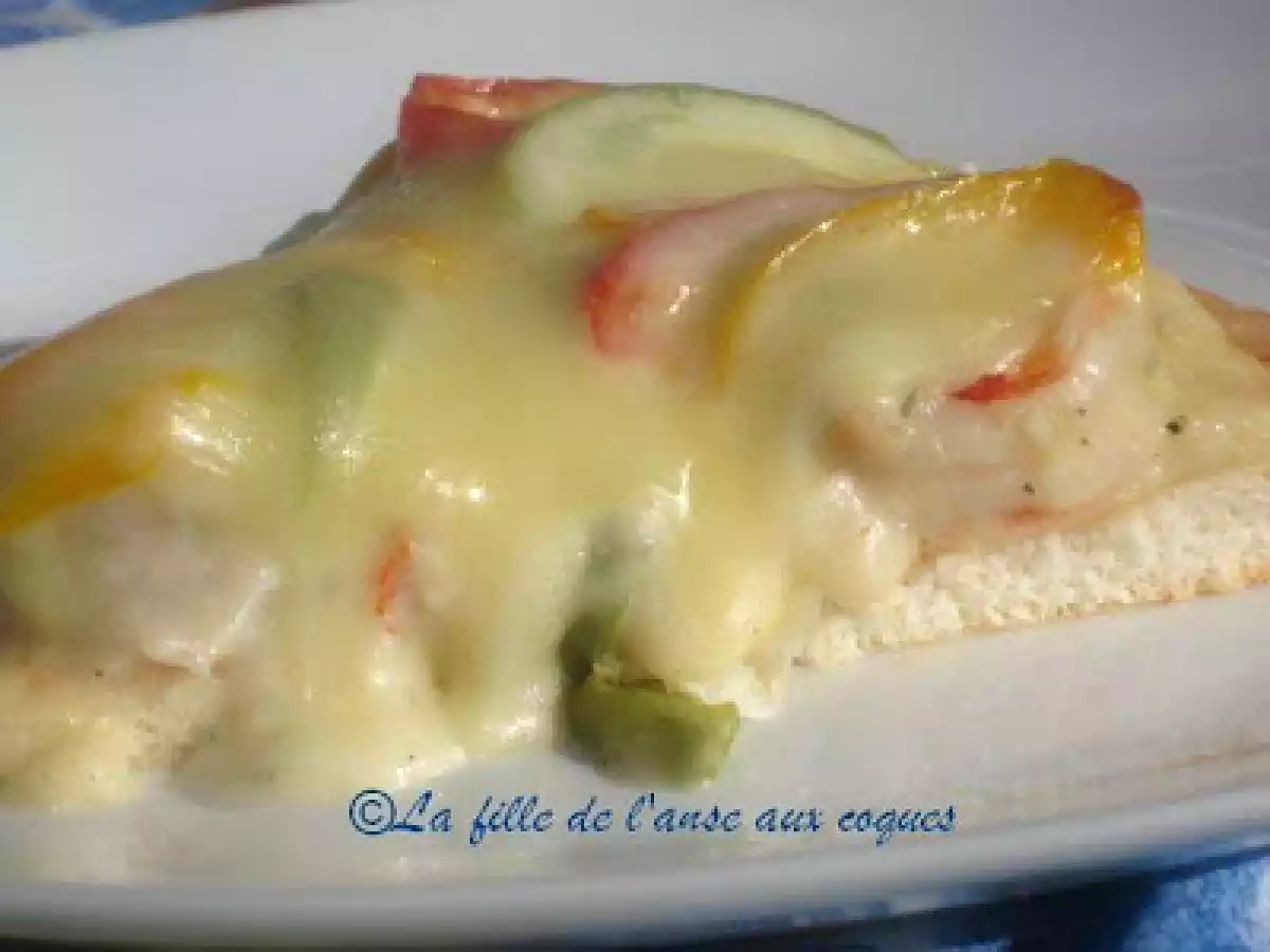 PIZZA AUX CREVETTES ET LÉGUMES - photo 2