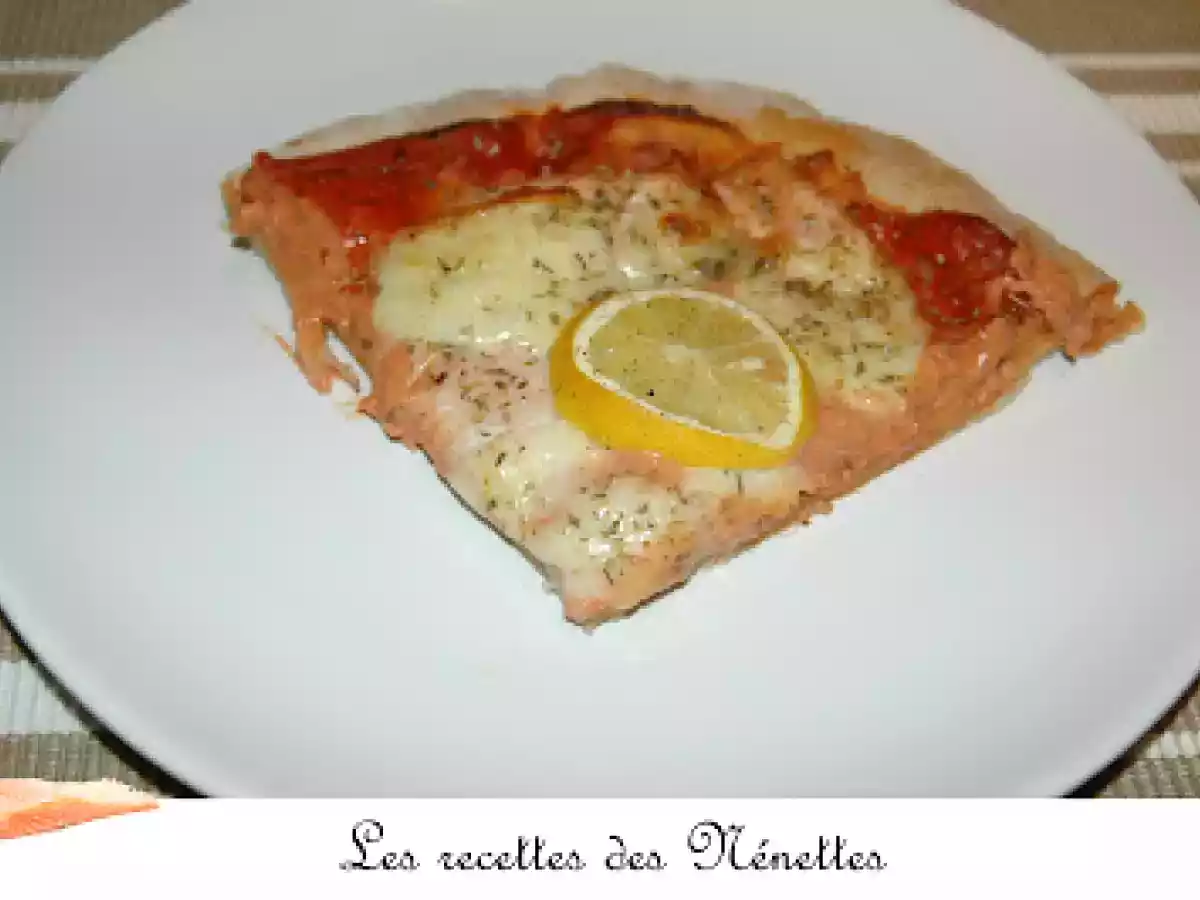 Pizza aux deux saumons