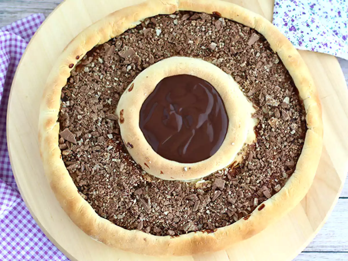 Pizza aux Kit Kat et yaourt Danette au chocolat - photo 3
