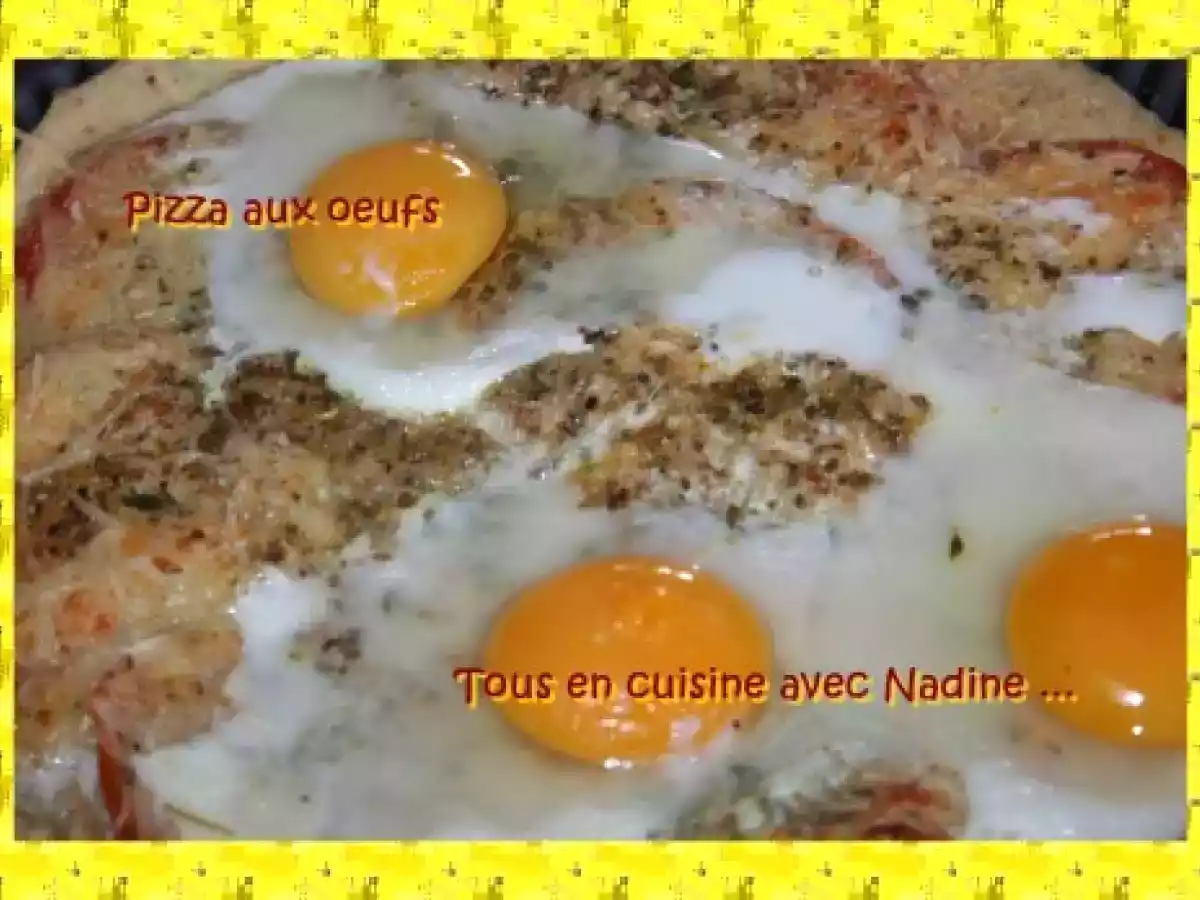 Pizza aux oeufs