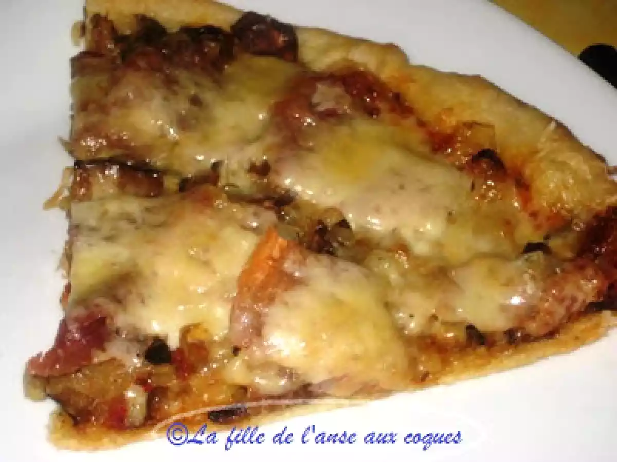 PIZZA AUX OIGNONS, CHAMPIGNONS ET PROSCIUTTO - photo 3