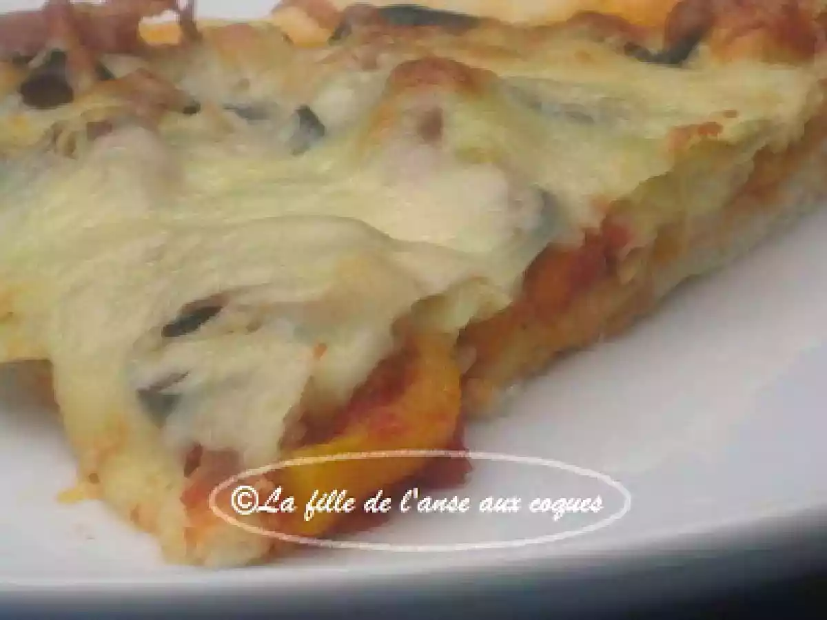 PIZZA AUX POIVRONS GRILLÉS, AUX ARTICHAUTS ET AU PROSCIUTTO - photo 2