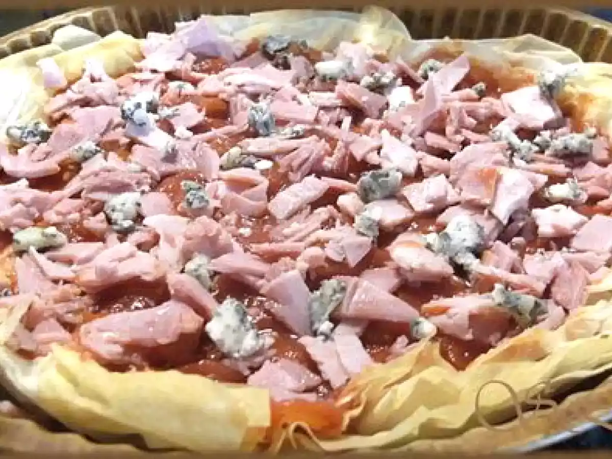 Pizza brick au roquefort