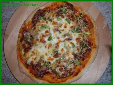 Pizza coppa - poivrons- champignons