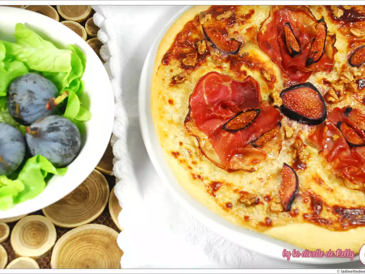 Pizza figue/gorgonzola/parme/noix et fromage blanc 0%