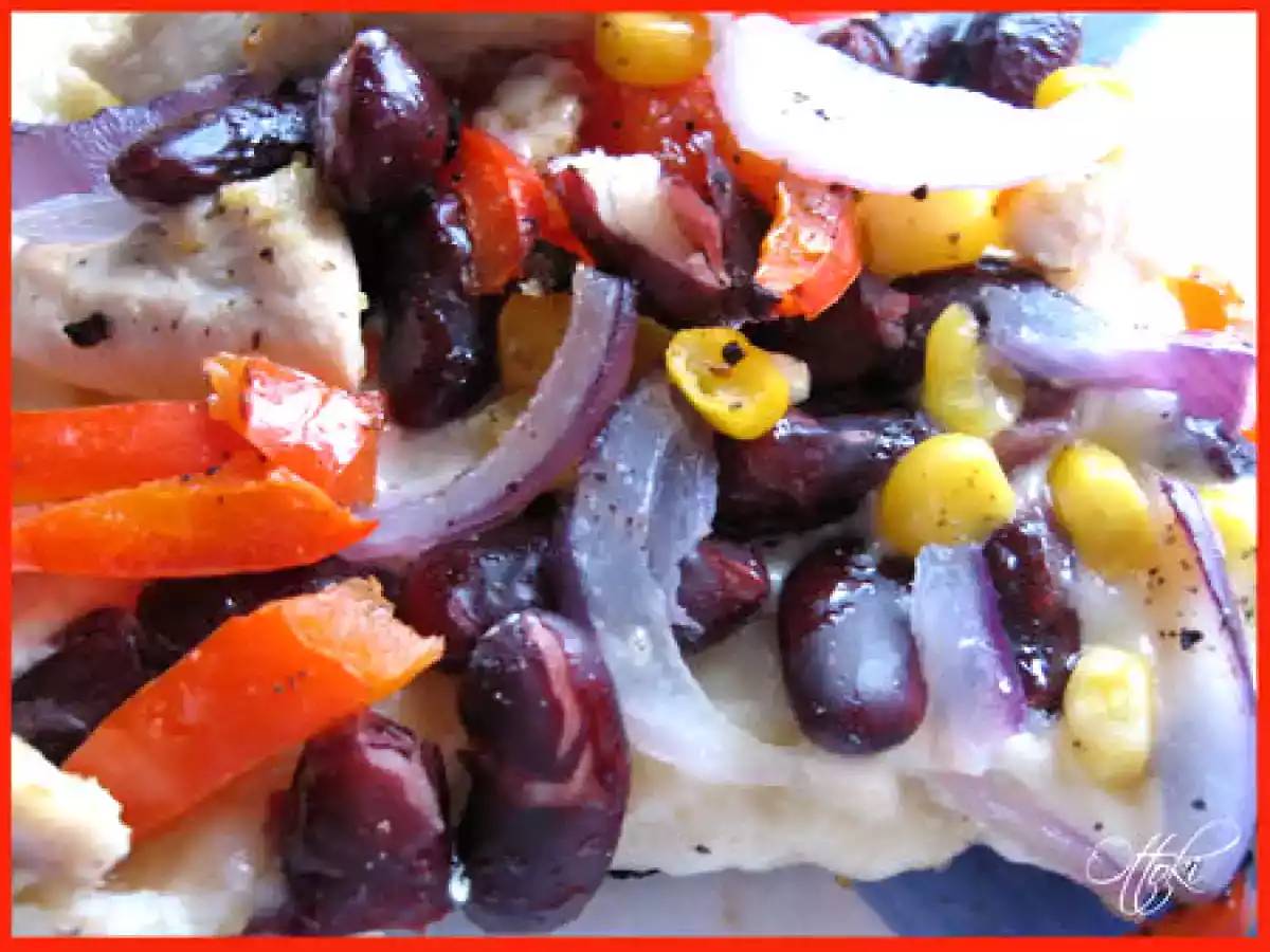 Pizza mexicaine au poulet