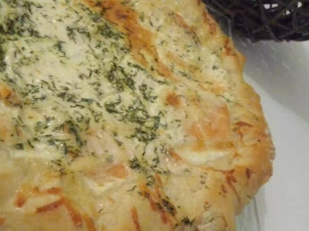 Pizza nordique au saumon fumé