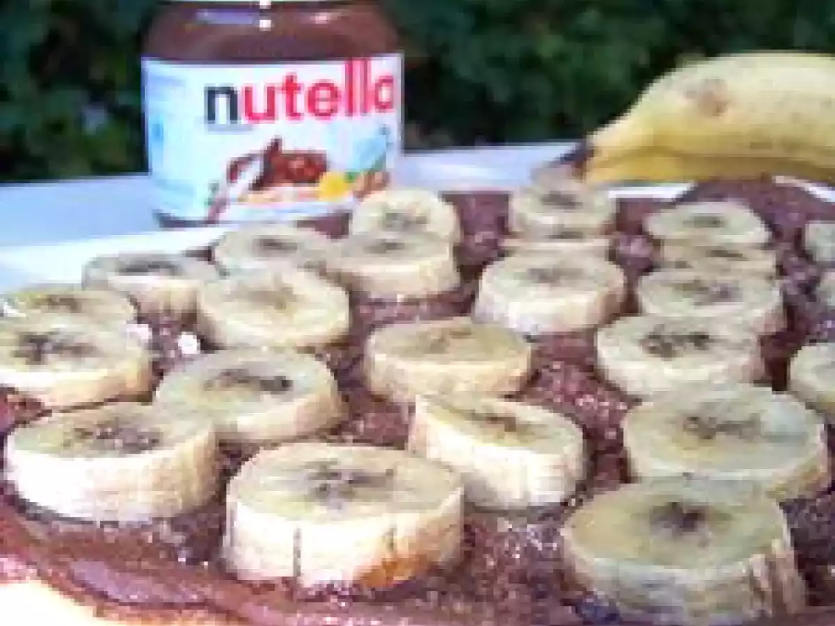 Pizza nutella-bananes