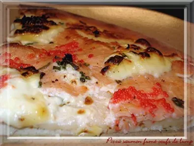 Pizza saumon fumé-oeufs de lump, photo 2
