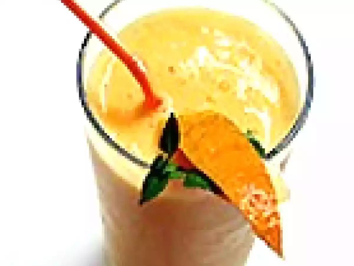 PIZZA SUCREE A LA MANGUE ET SMOOTHIE A L'ORANGE - photo 3