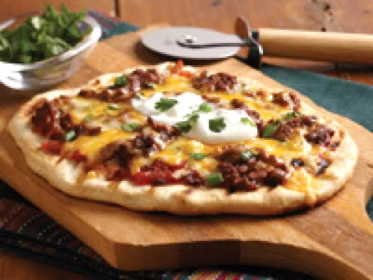 Pizza taco grillée