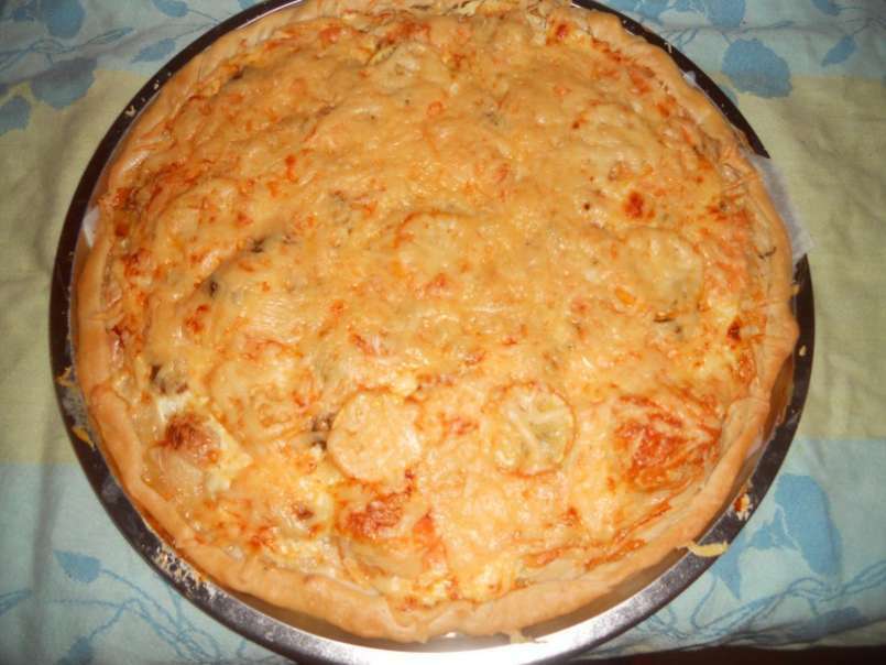 Pizza végétarienne et pizza au saumon - photo 2