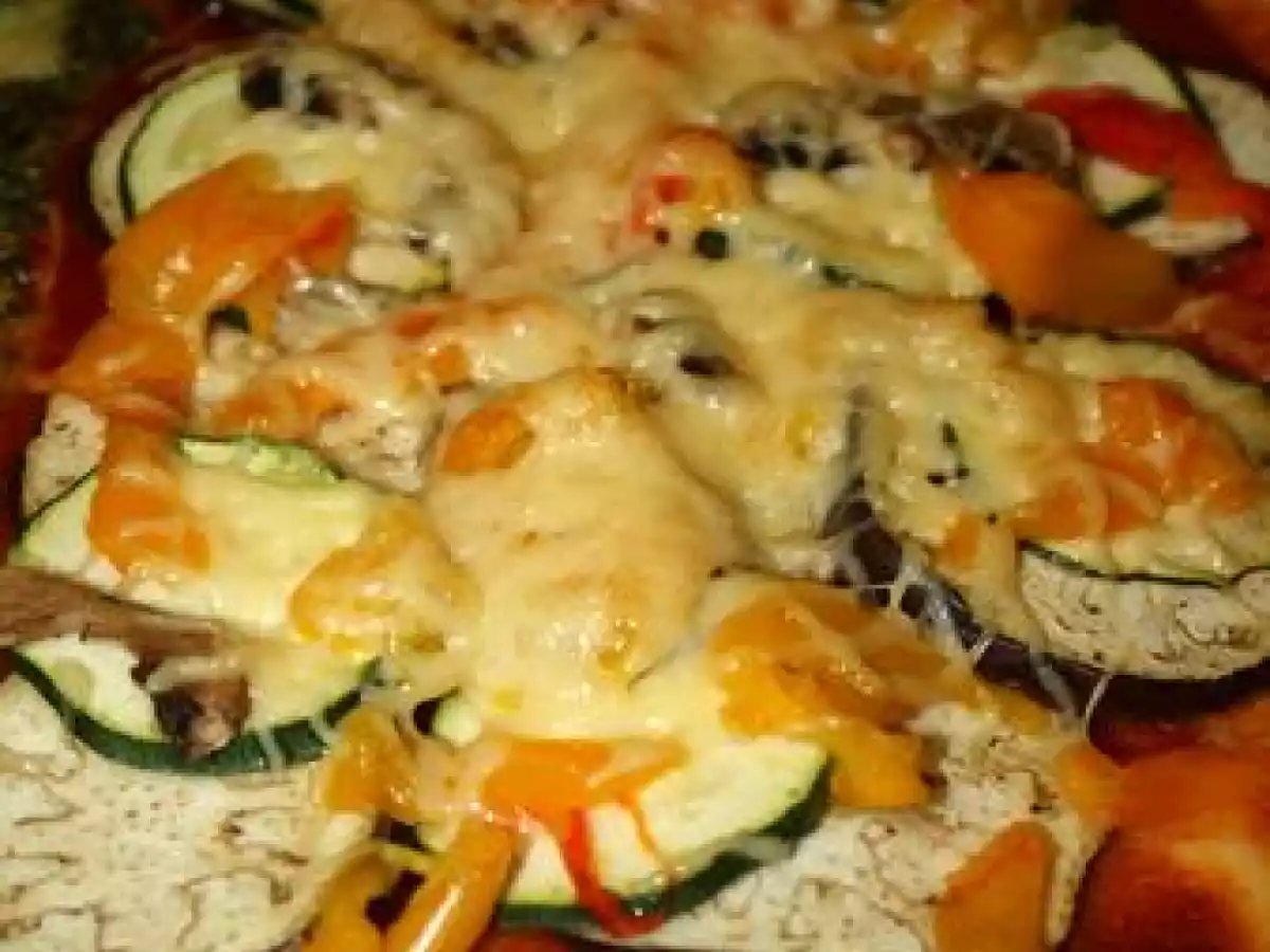 Pizza végétarienne gourmande