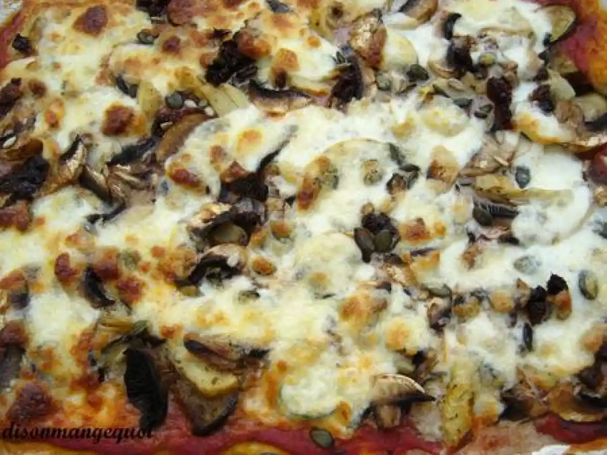 Pizza végétarienne très gourmande - photo 2