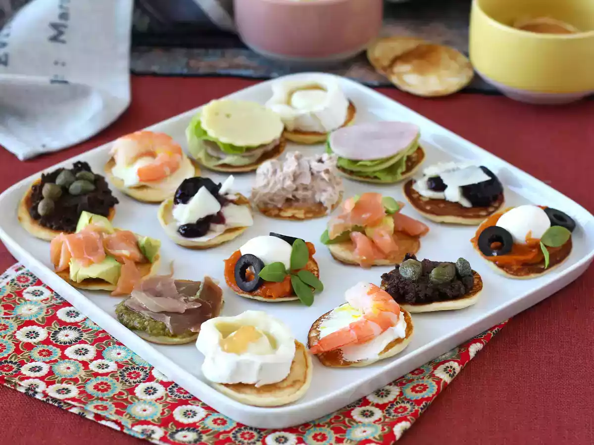 Plateau de blinis garnis, l'apéritif varié et parfait pour les fêtes