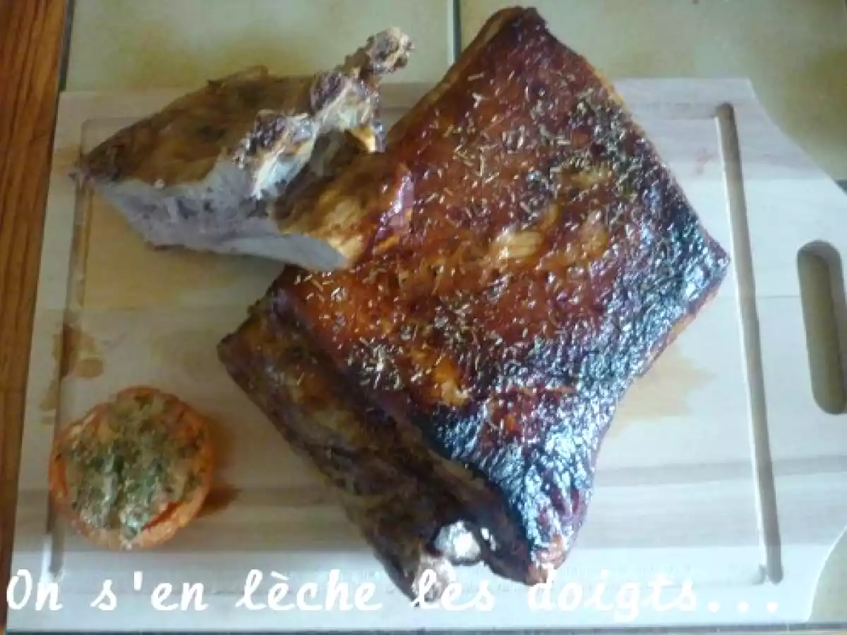 Plateau du dimanche soir: Ribs (travers de porc) sauce barbecue maison