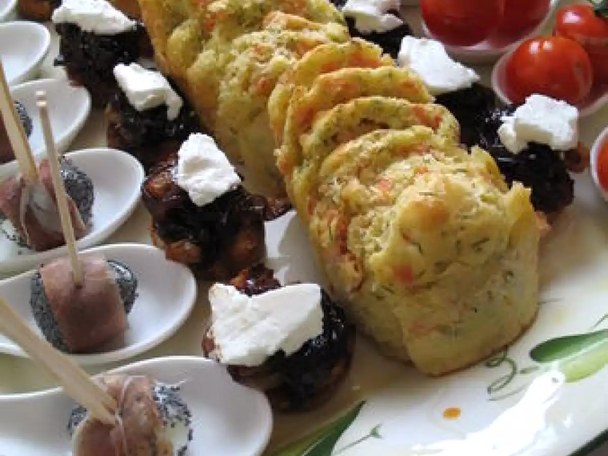 Plateau pour apéritif dinatoire.