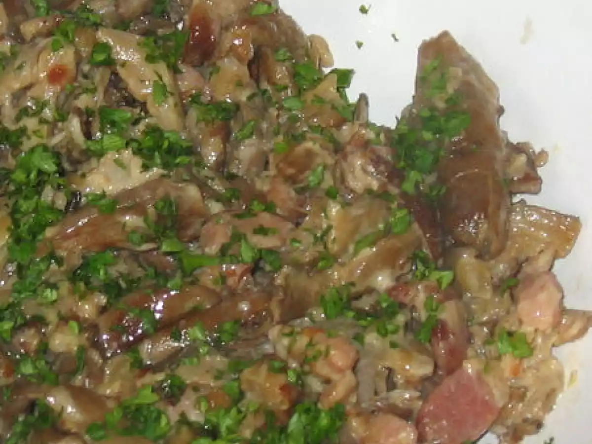 Pleurotes sautés aux lardons - photo 2