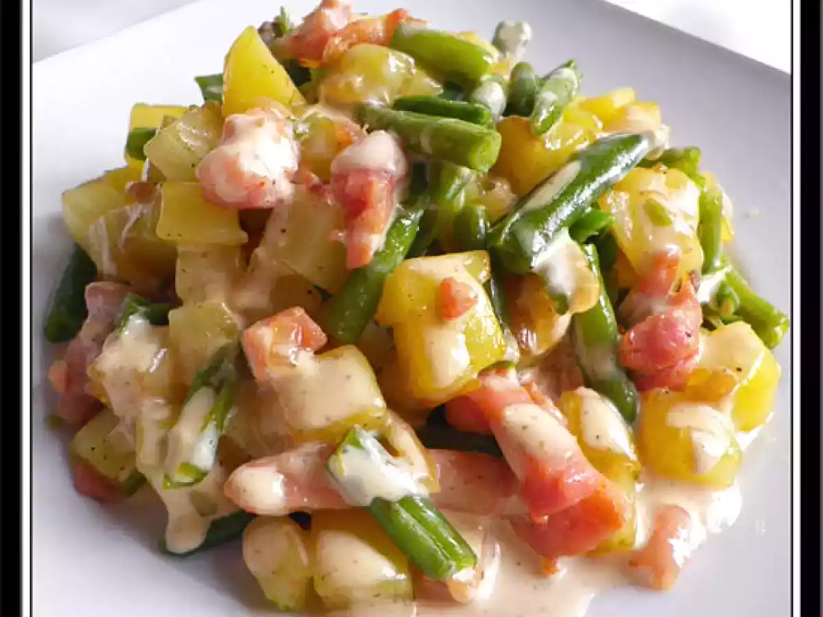 Poêlée campagnarde maison.