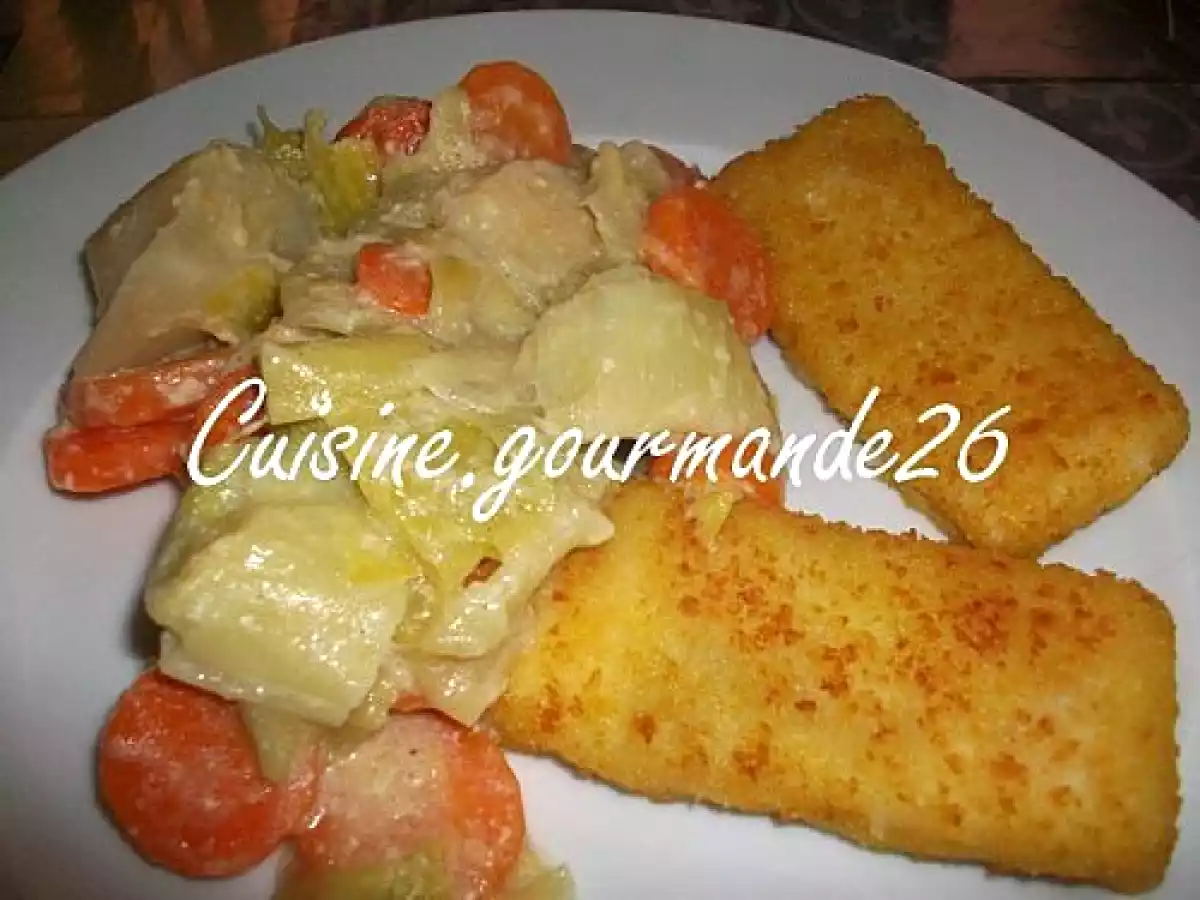 Poêlée crémeuse de carottes et poireaux