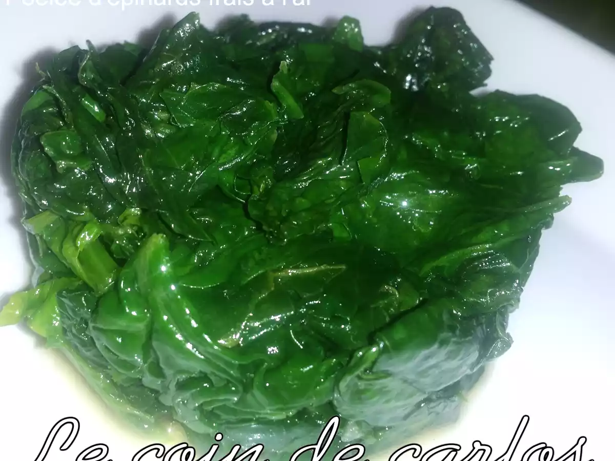 Poêlée d'épinards frais à l'ail