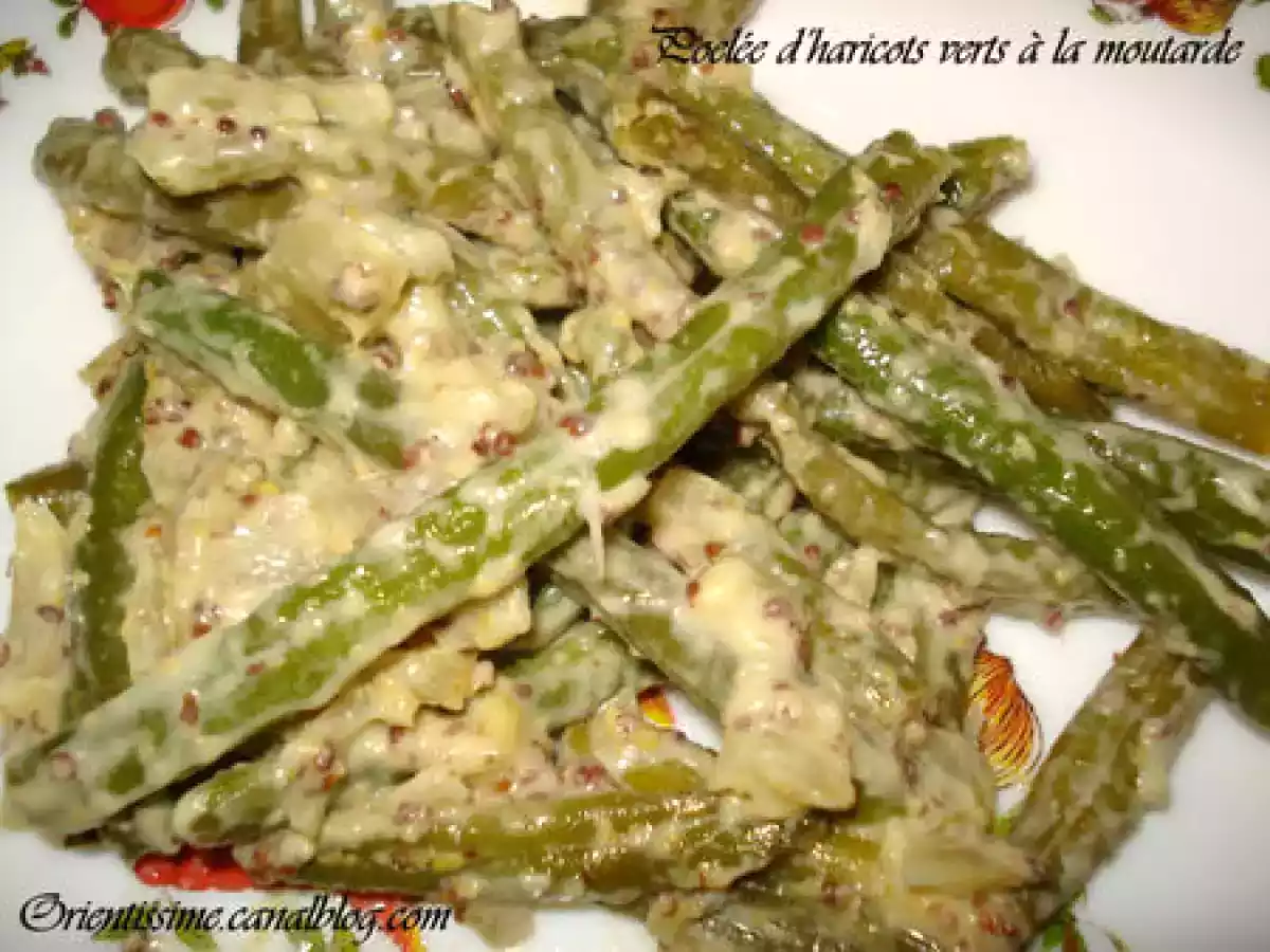 Poelée D'Haricots verts à la sauce moutarde. - photo 2