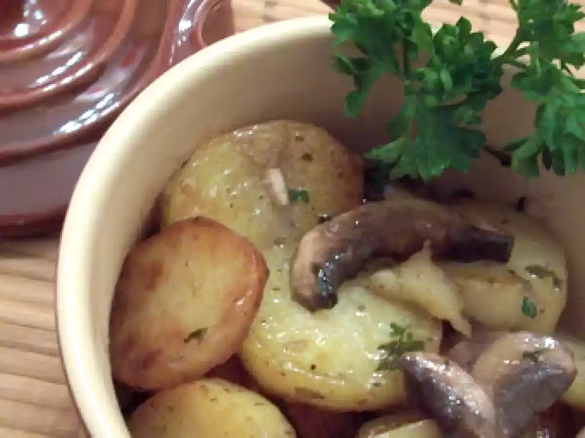 Poêlée de champignons et pommes de terre à la sarladaise