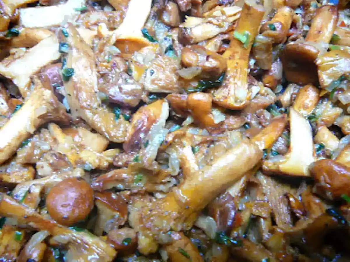 Poêlée de girolles indianisée