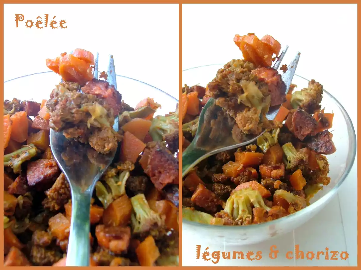 Poêlée de légumes au chorizo