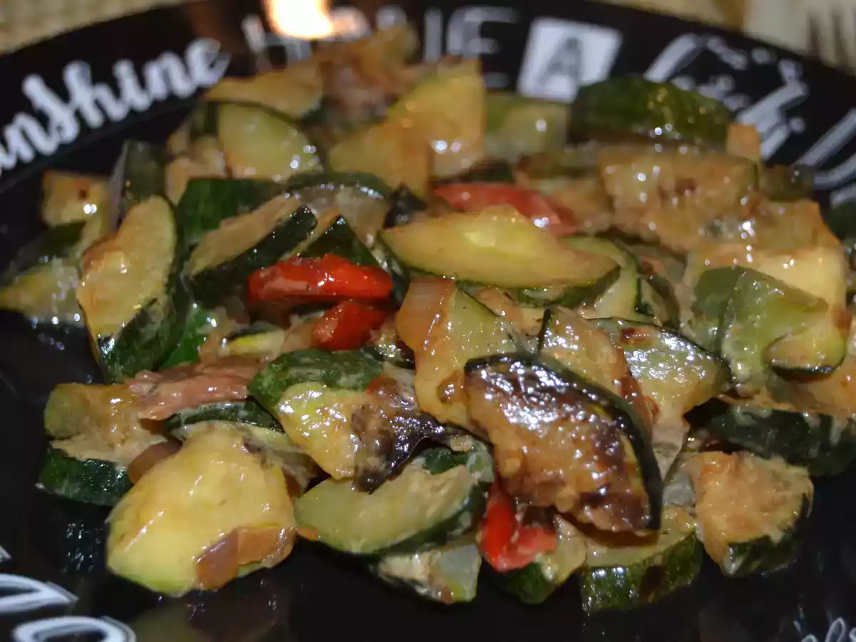 Poêlée de légumes du soleil au parmesan