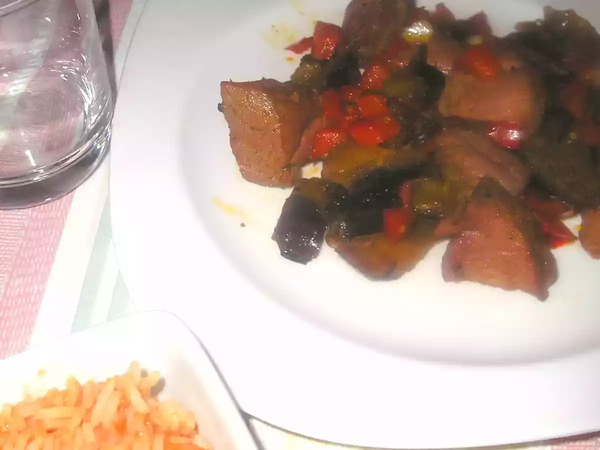 Poelée de magret aux légumes