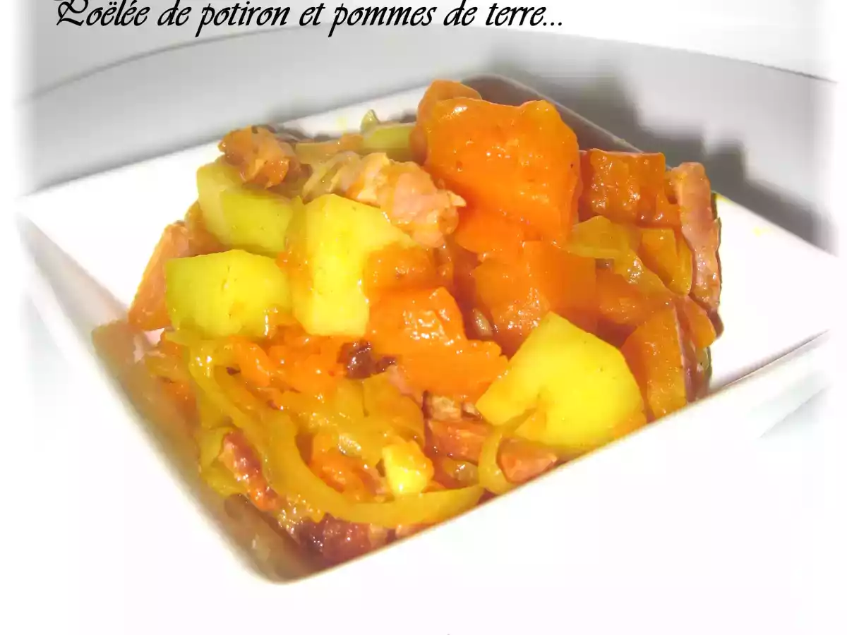 Poêlée de potiron et pommes de terre
