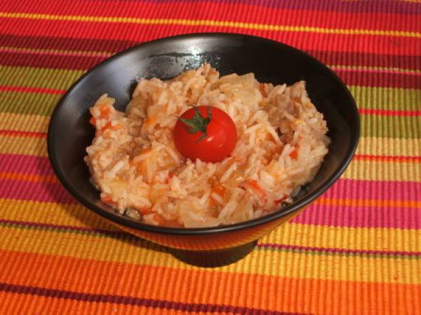 Poelee De Riz Aux Saucisses Facon Pilaf Recette Ptitchef