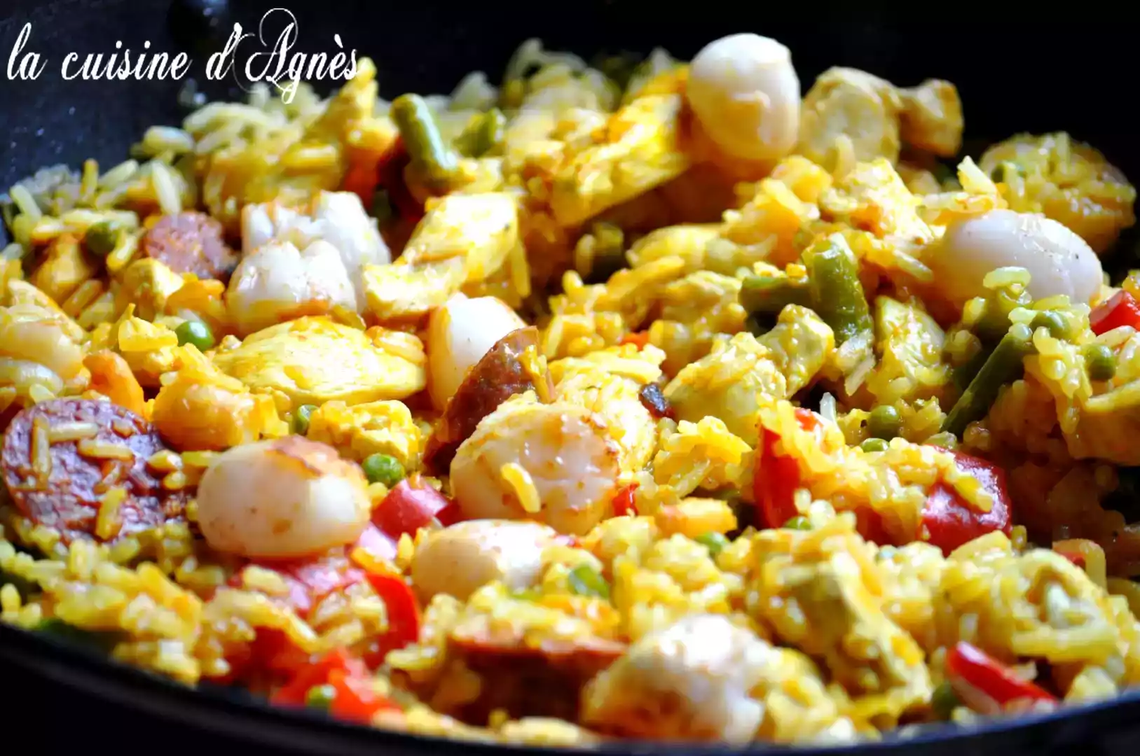 Recette de poêlée inspirée de la paella