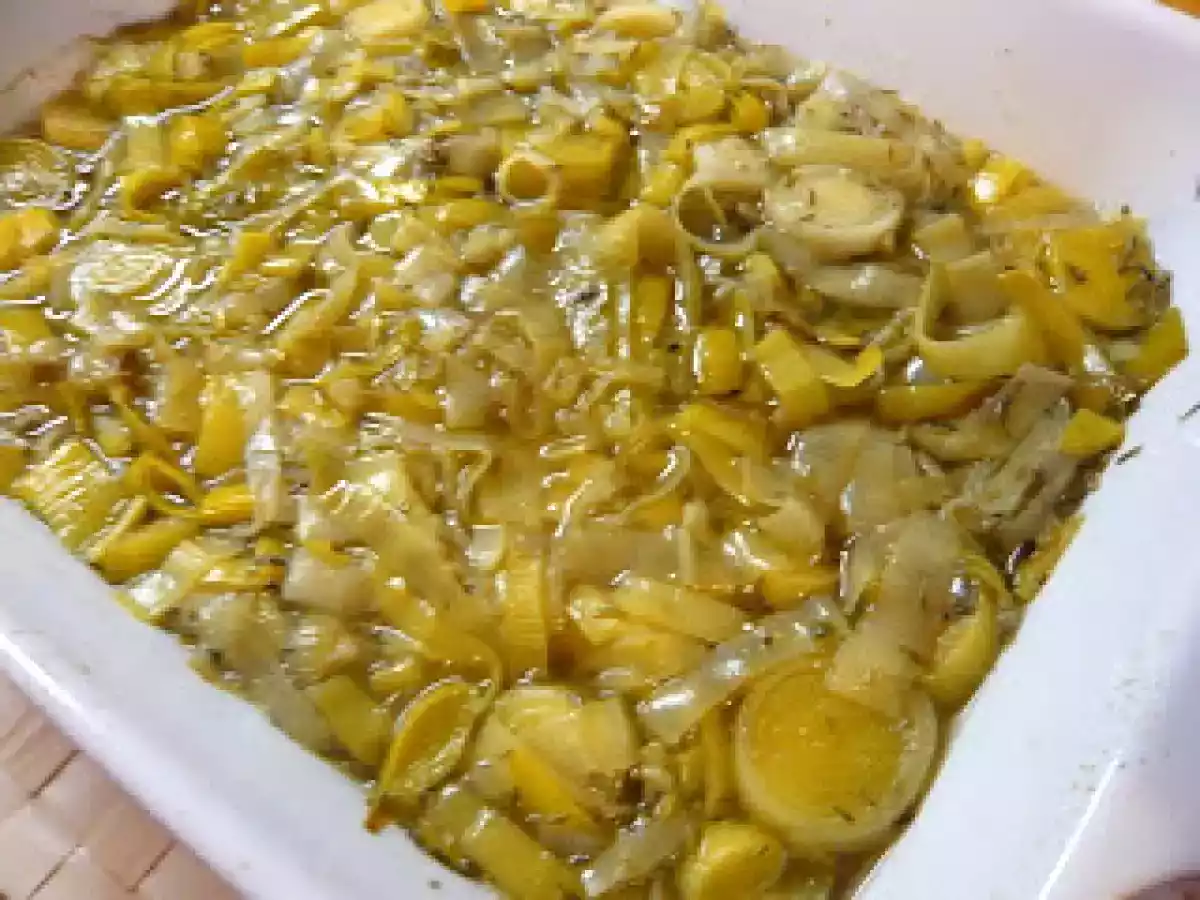 Poireaux au vin blanc /Braised Leeks with Garlic and Wine /??? ????? ? ?????? ????? - photo 2