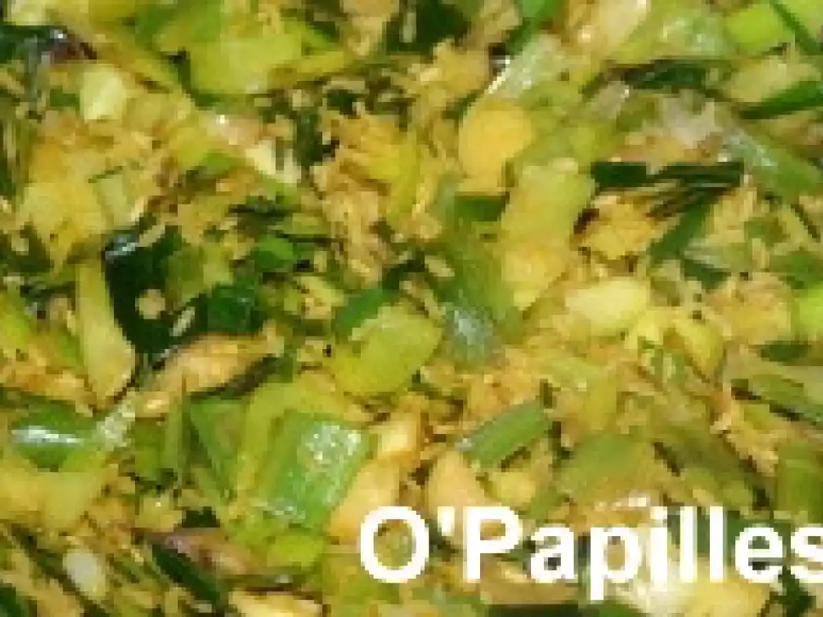 Poireaux et riz au curcuma - photo 2