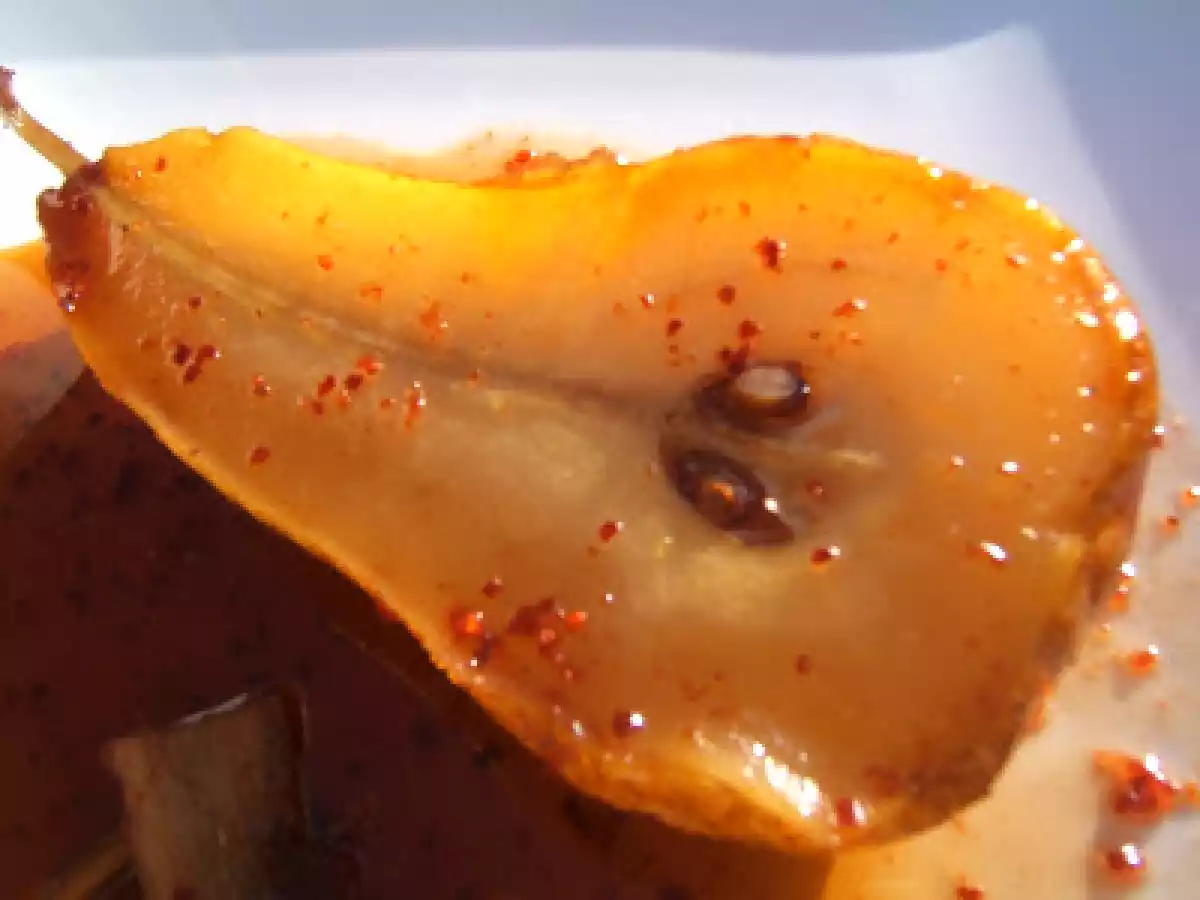 Poires au sirop de gingembre et piment d'Espelette - photo 2