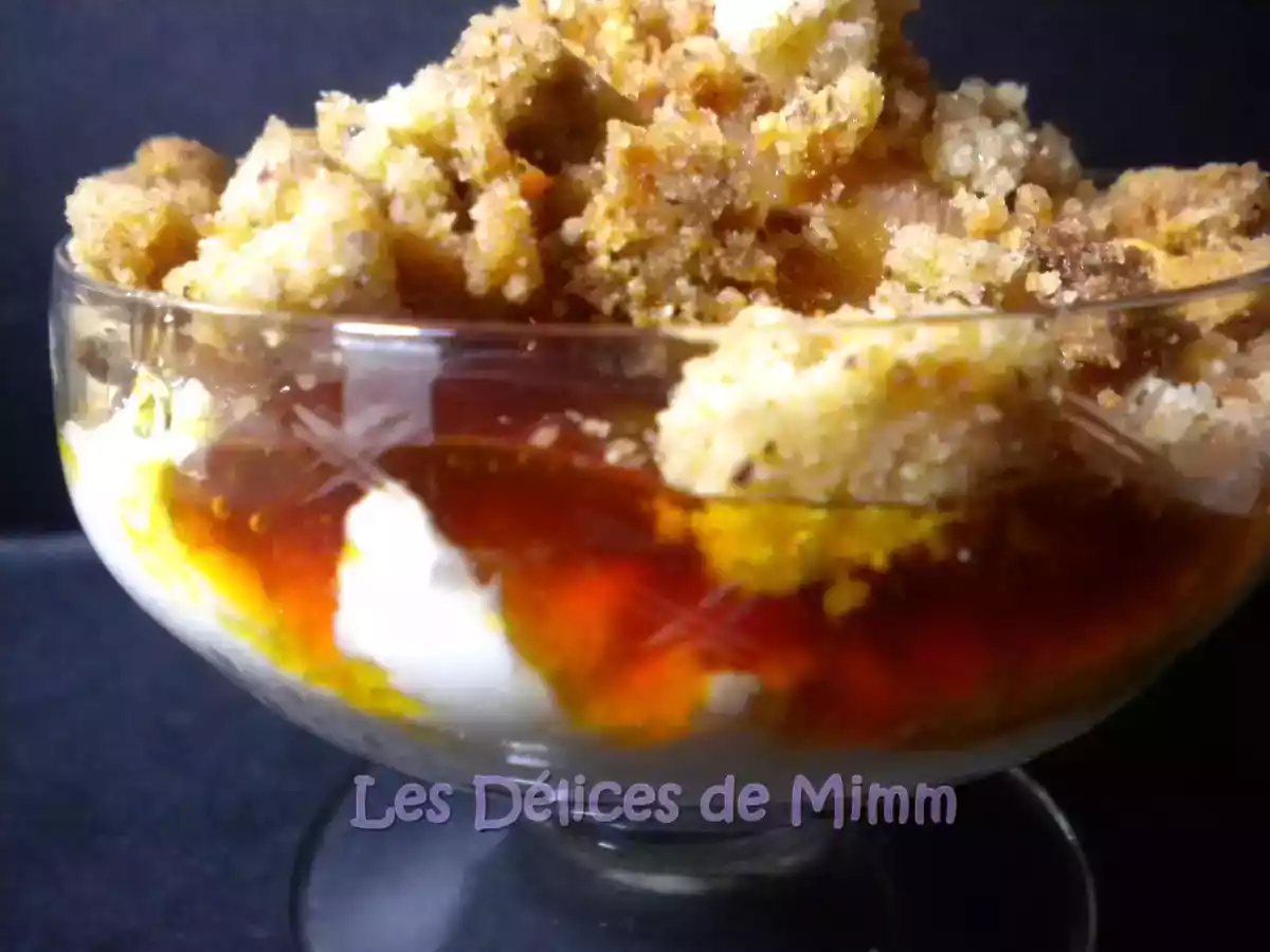 Poires caramélisée et streusel croustillant aux noisettes - photo 3