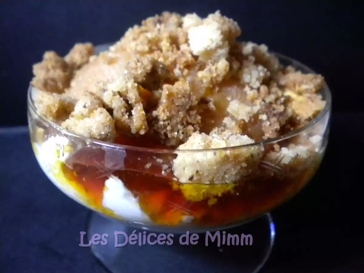 Poires caramélisée et streusel croustillant aux noisettes - photo 4