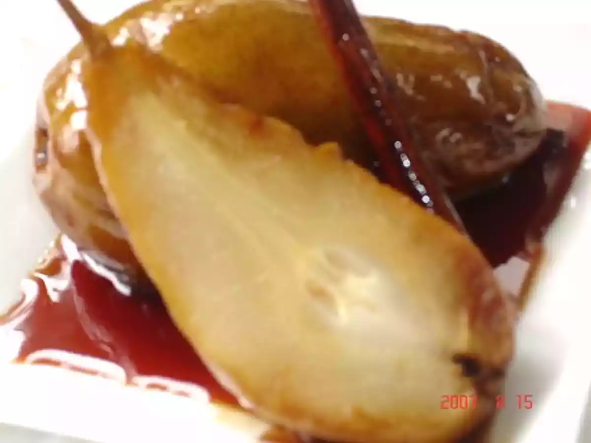 Poires cuites à la cannelle au sirop de liège - photo 2