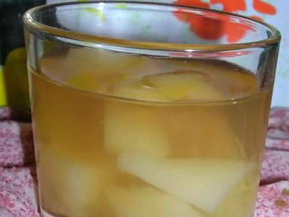 Poires en gelée de verveine