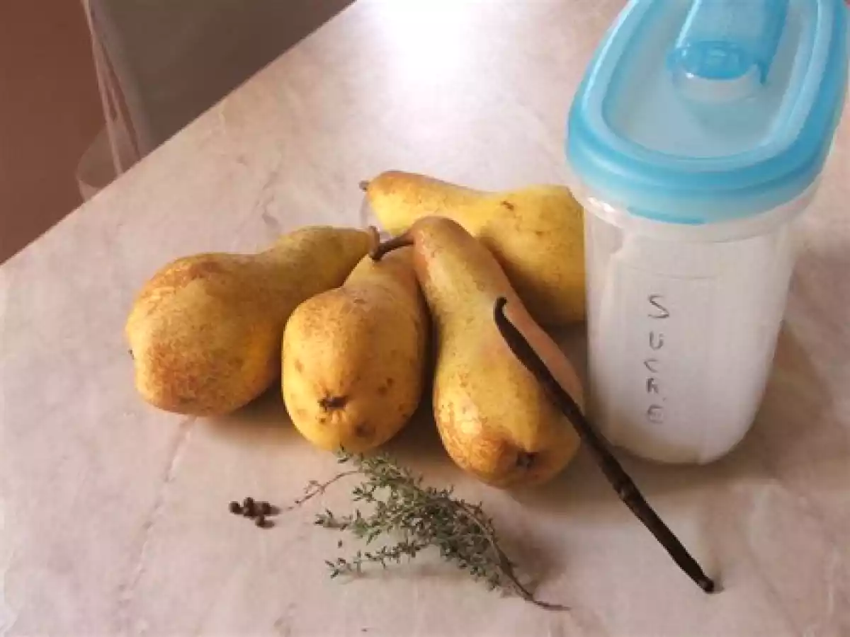 Poires pochées au thym - photo 2