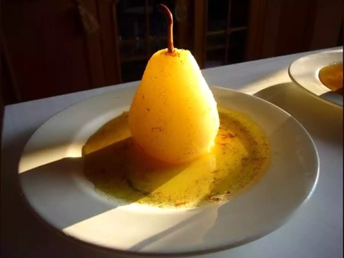 Poires vanille safran