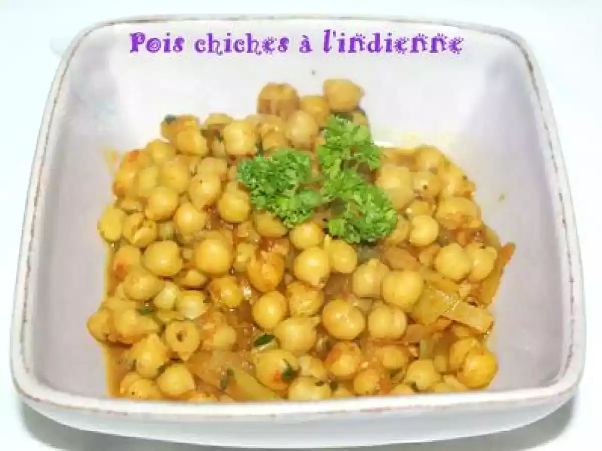 Pois chiches à l'indienne