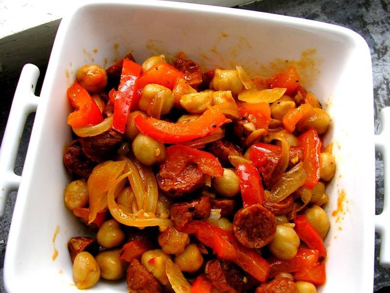 Pois chiches au chorizo (recette catalane)