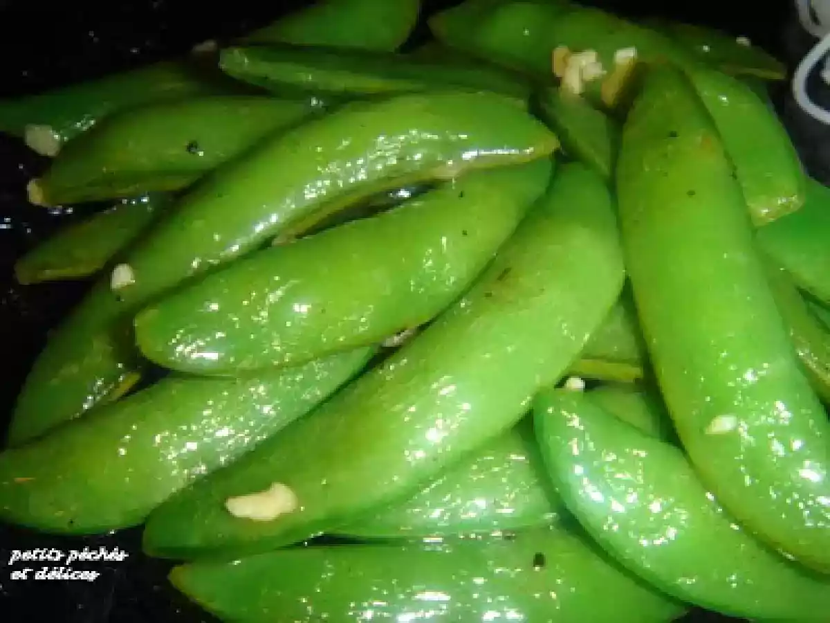 Pois gourmands (sucrés) à l'ail - photo 2