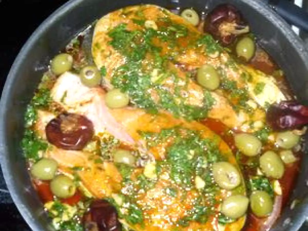 POISSON A LA MAROCAINE AUX OLIVES ET PIMENTS NORA - photo 2