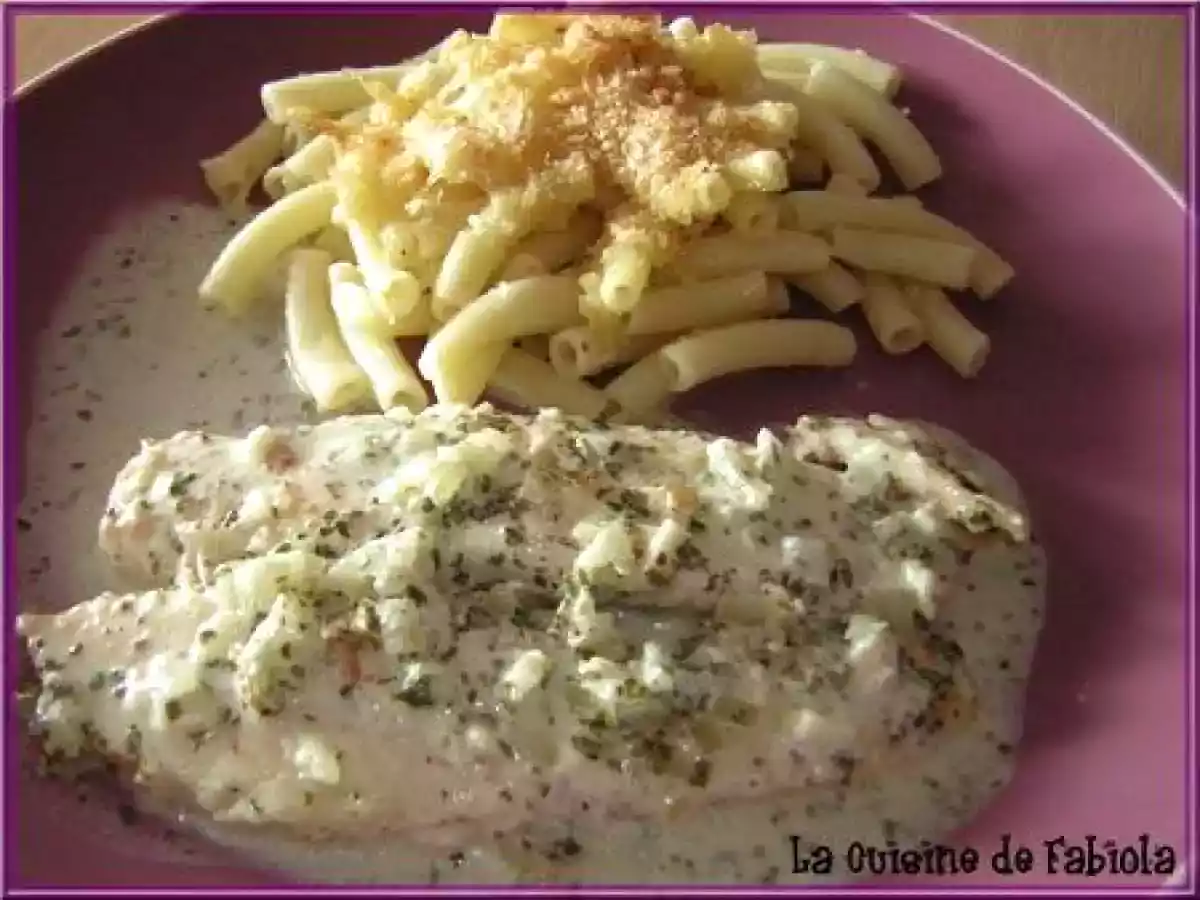 Poisson au vin blanc et gratin de pâte de mon enfance