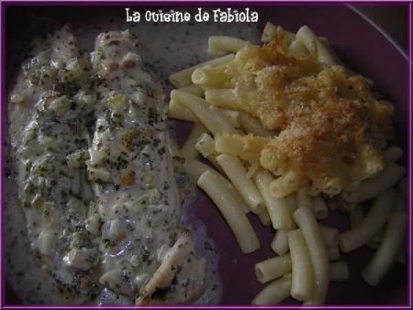 Poisson au vin blanc et gratin de pâte de mon enfance - photo 2