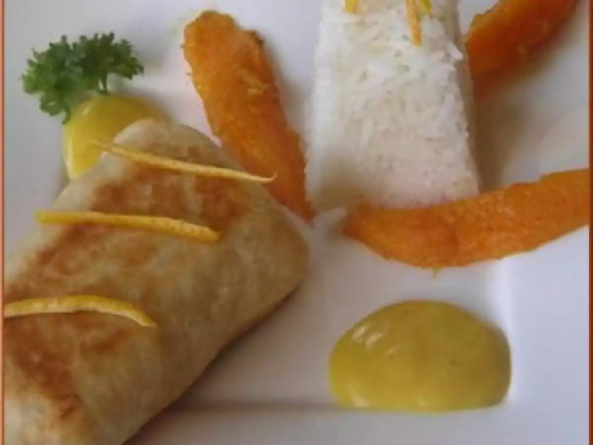 Poisson en croûte avec son duo mangue-orange - photo 3